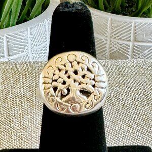 Electroformed 950 Sterling Silver Ring